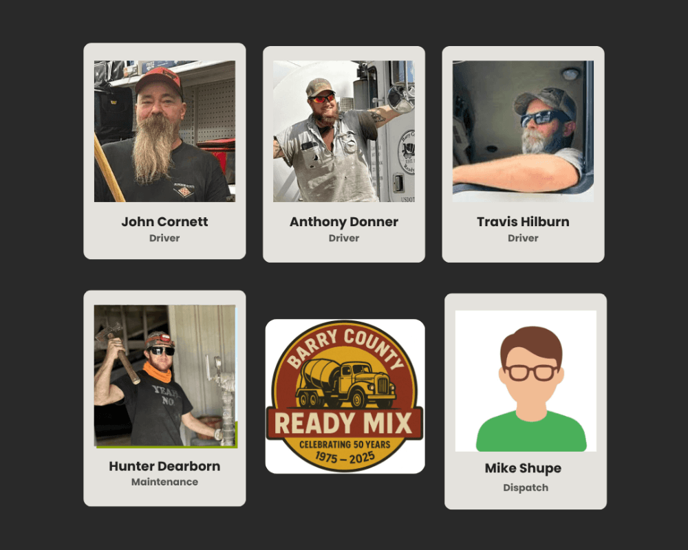 Barry County Ready Mix team
